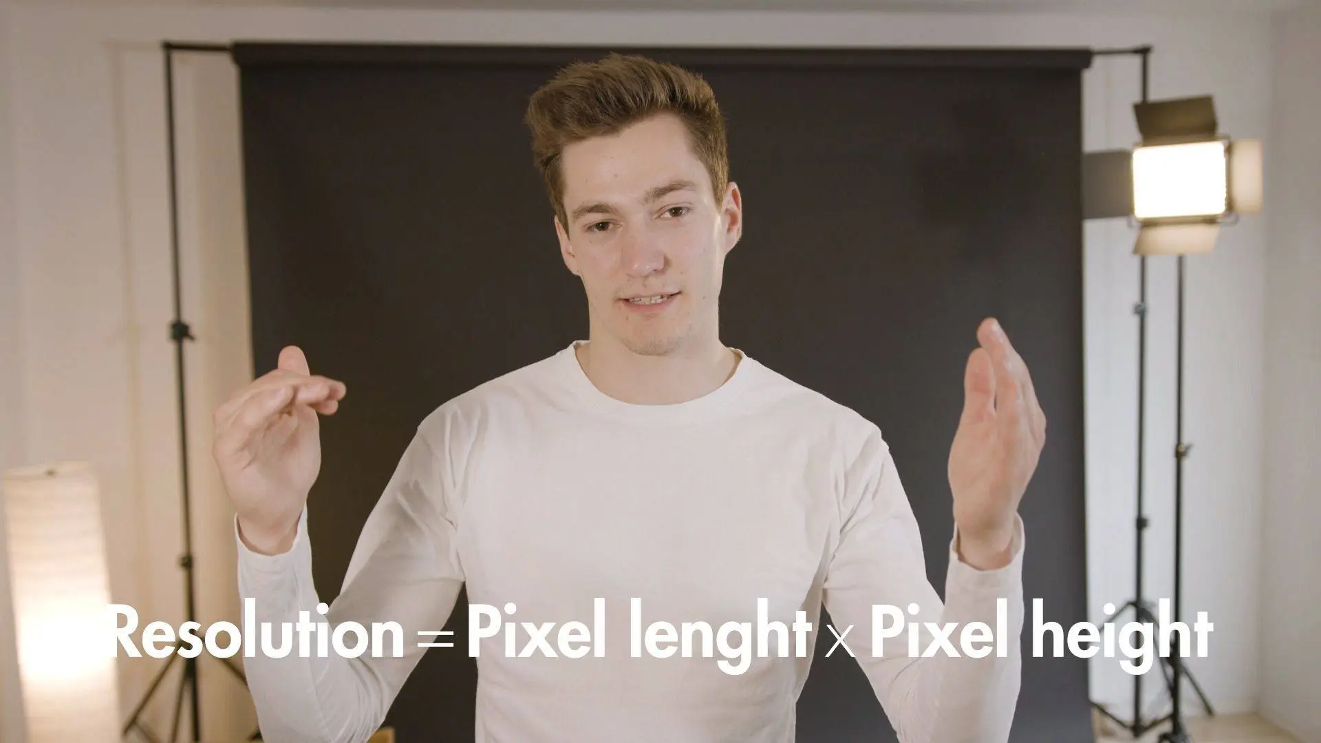 Resolution = Pixel lenght x Pixel height