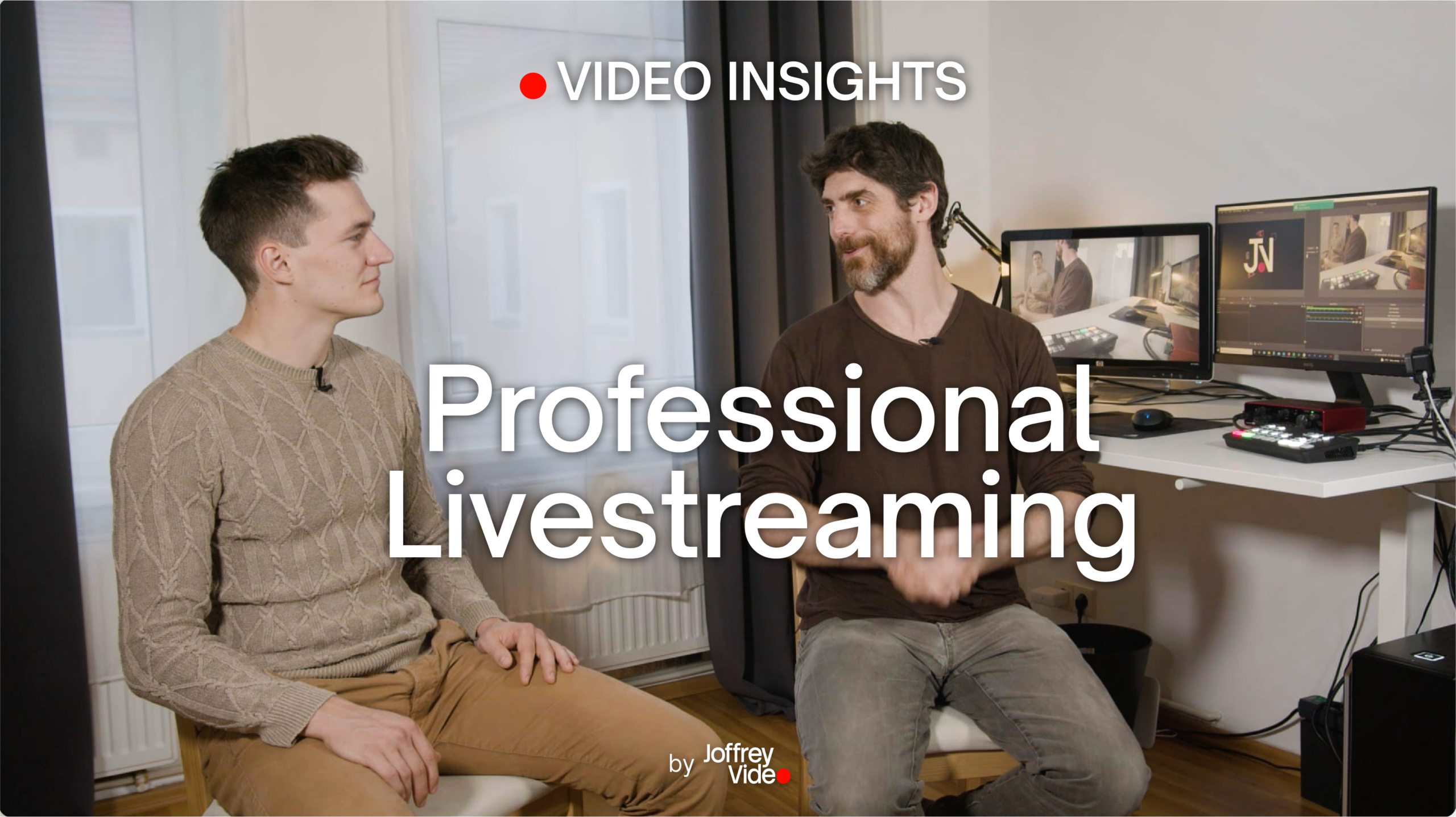 Interview on Professional Livestreaming two persons