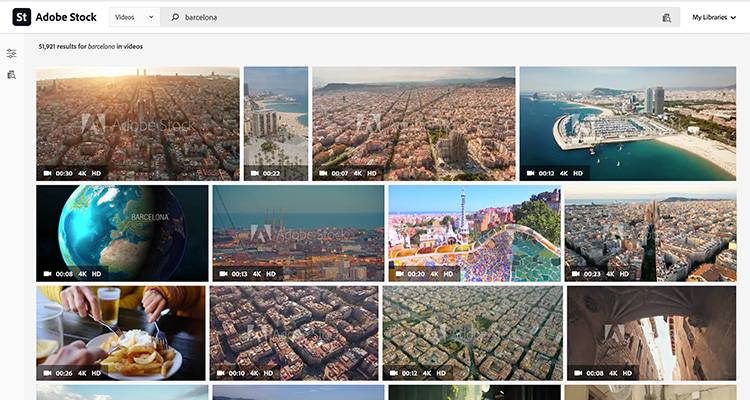 Adobe Stock Stock Footage BCN