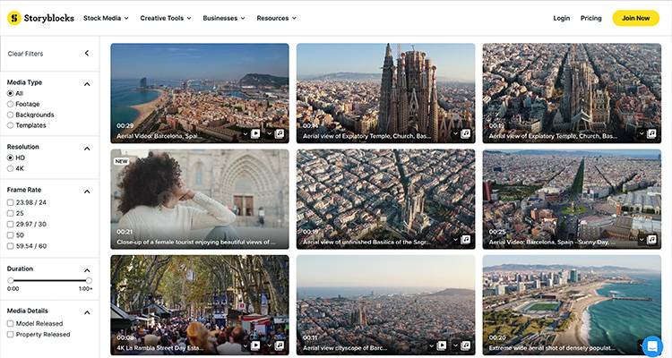 Storyblocks Stock Footage BCN